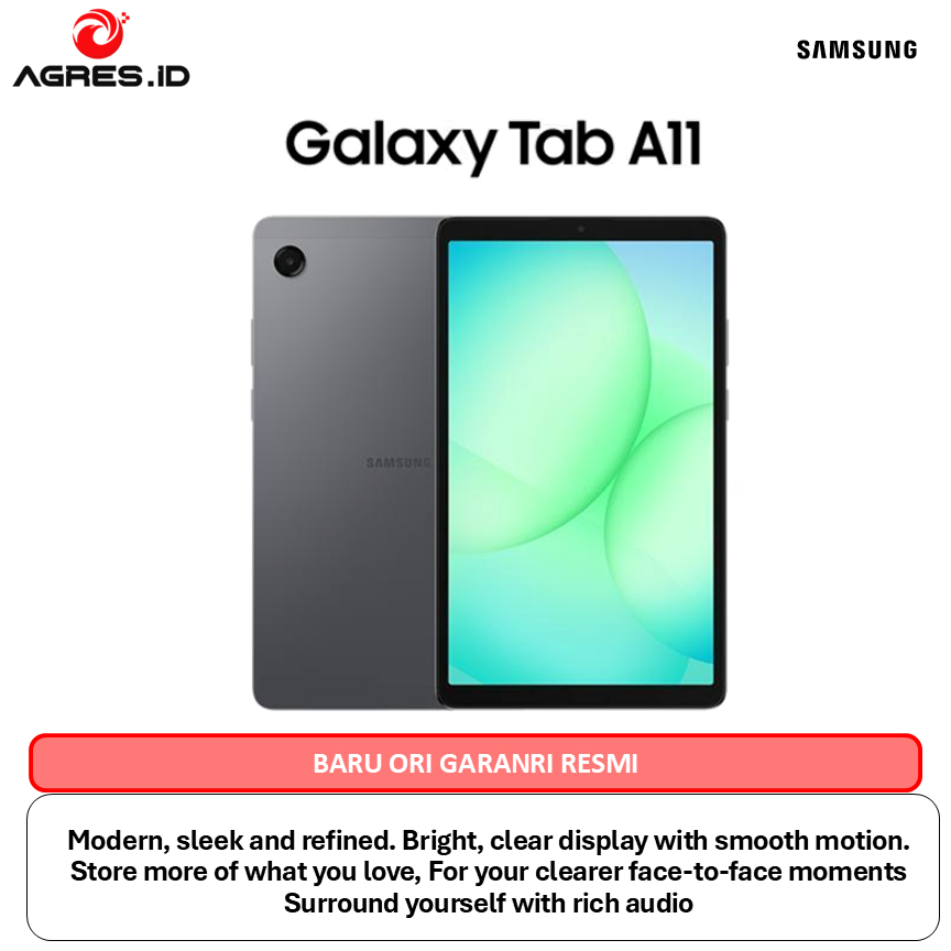 SAMSUNG GALAXY TAB A11 4GB 64GB WIFI/LTE - Helio G99 - 90Hz WUXGA+, 5100mAh