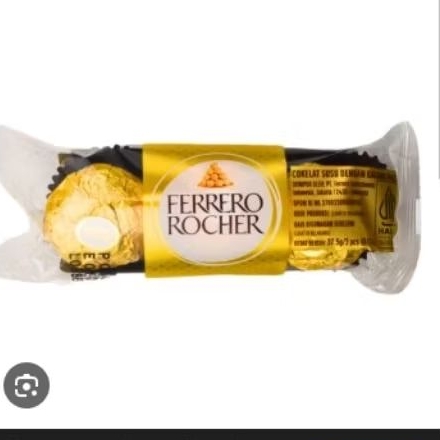 Cokelat Ferrero Rocher T3 - Isi 3pcs chocolate ferrero rocher fererro ferero rocher coklat promo val