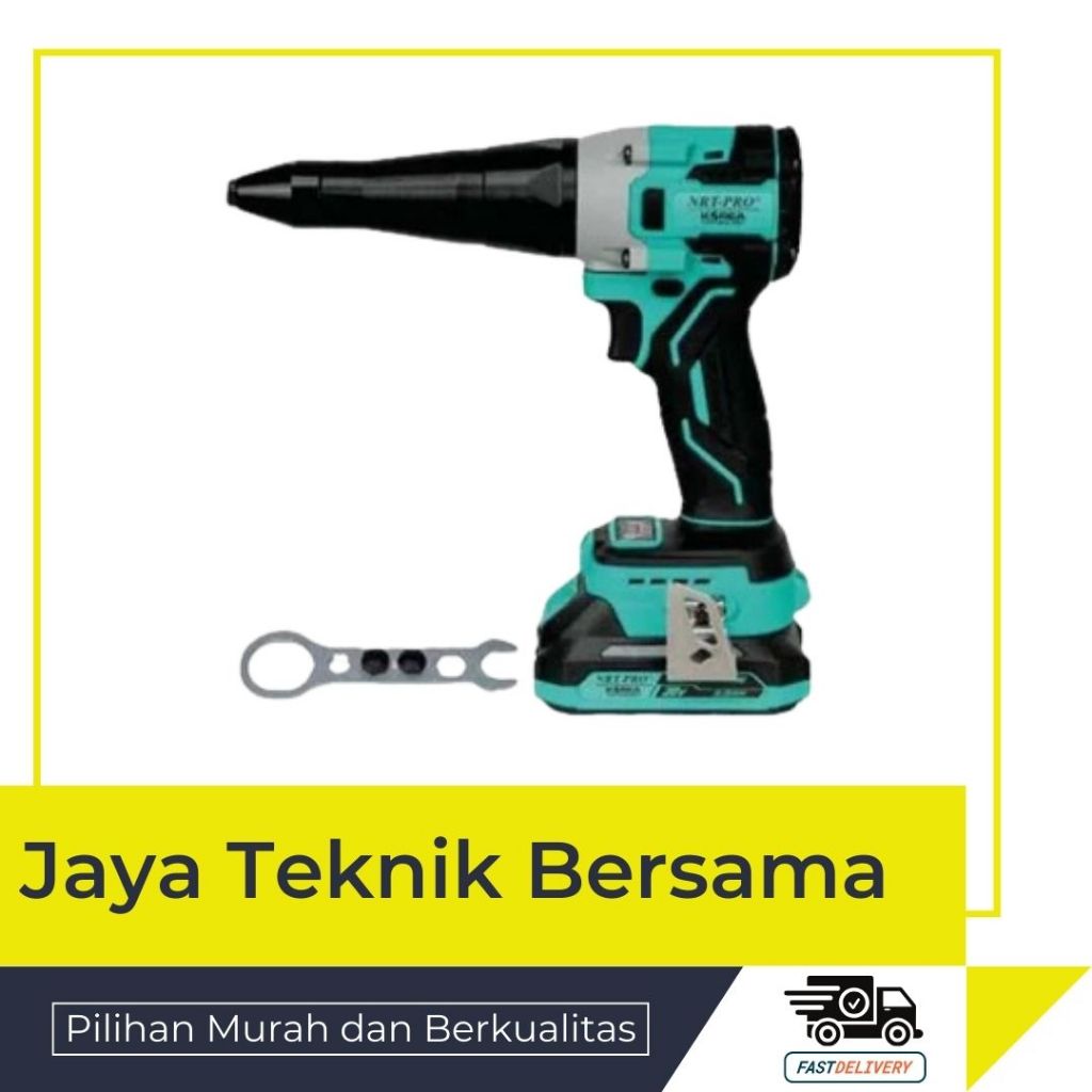NRT PRO CR620DC RIVET GUN CORDLESS 20V/MESIN PAKU RIVET/RIVET BATERAI 20 volt