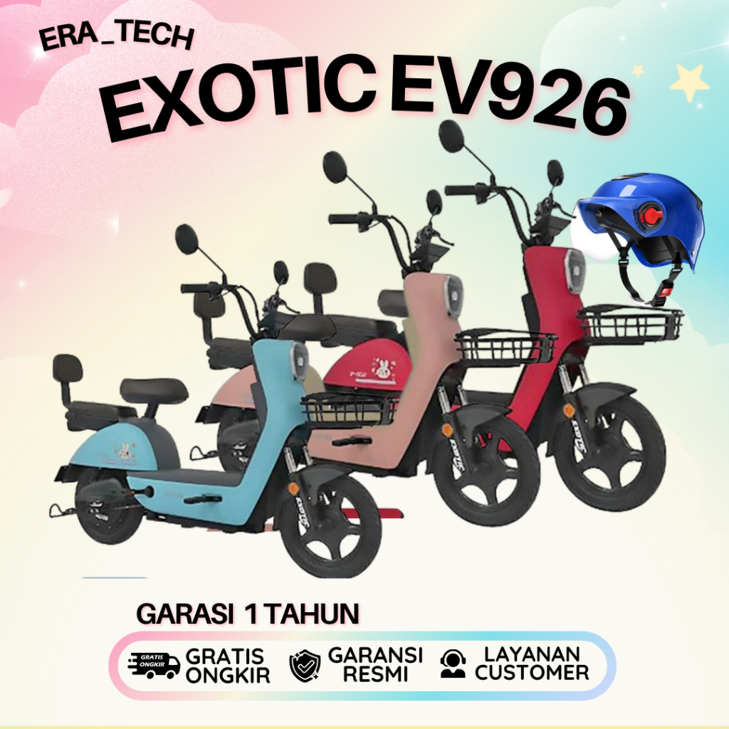 Sepeda Listrik Exotic terbaru 2025 Murah untuk anak SD dan Dewasa Sepedah Anti Hujan