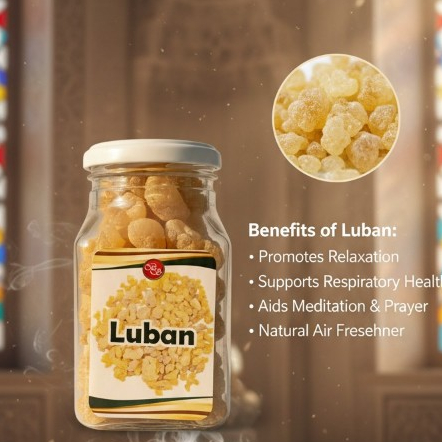 Luban Arab Asli –Frankincense  Arab Premium untuk Bakar & Aromaterapi