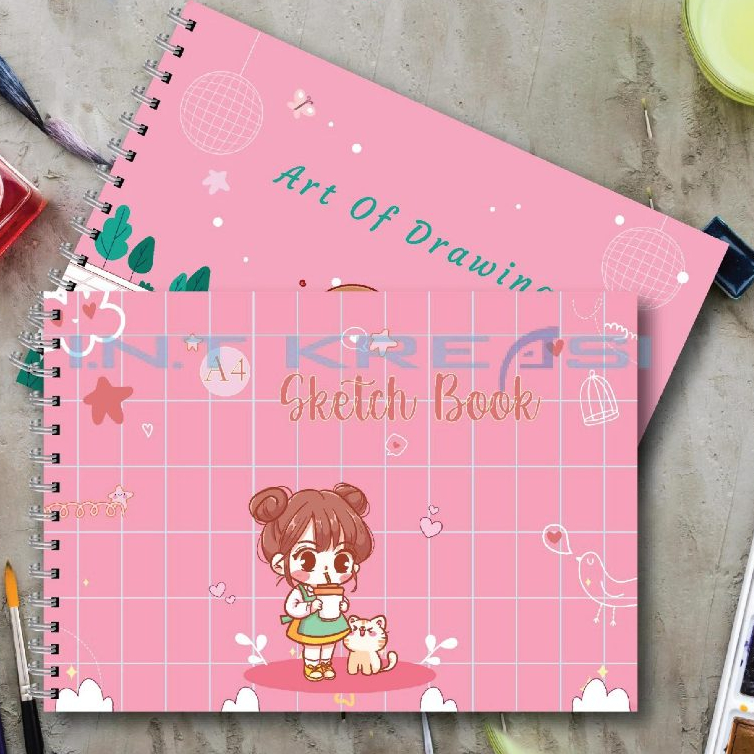 Buku Gambar & Sketsa Size A4 Vertikal 60 halaman