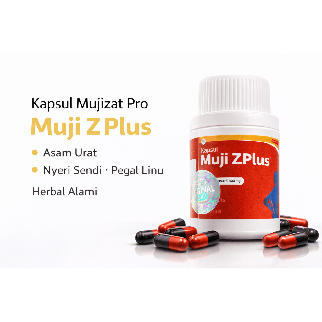 Kapsul Mujizat Obat Herbal Asam Urat Nyeri Sendi Pegal Linu – Muji Z Plus Original