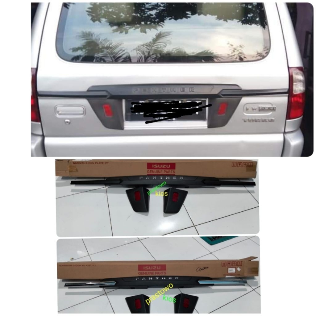 Lis garnis trunklid plat nomer Isuzu panther new set