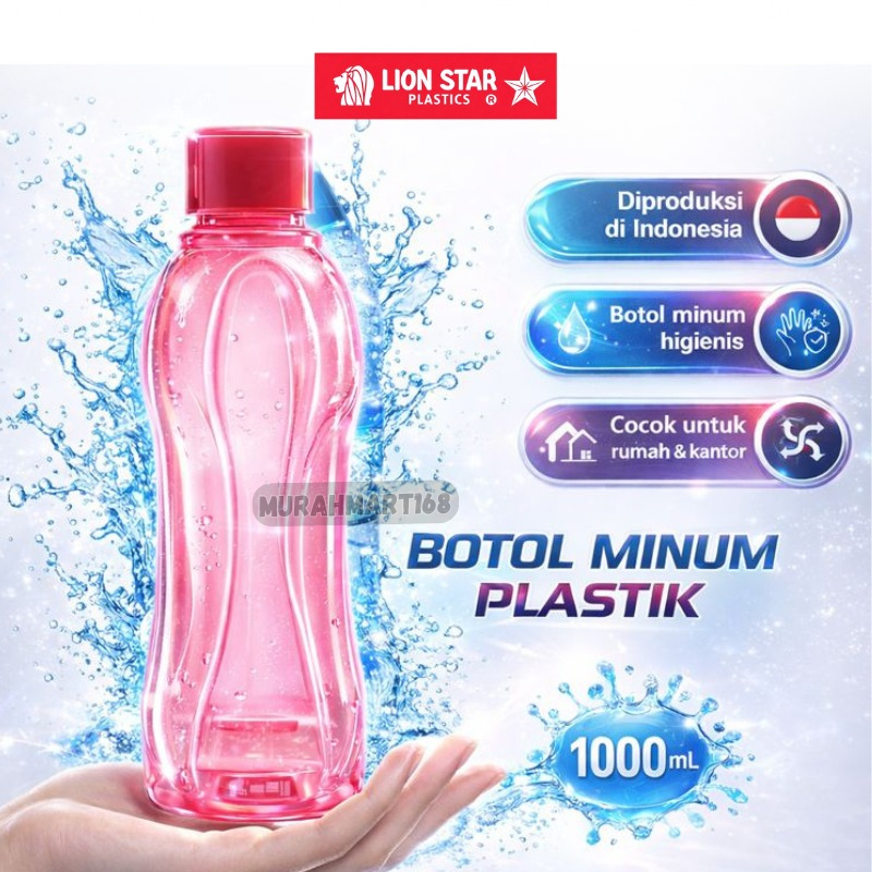 TERLENGKAP LION STAR Botol Minum Ukuran 400ML/600ML/800ML/100ML/1500ML / Botol Minum Plastik