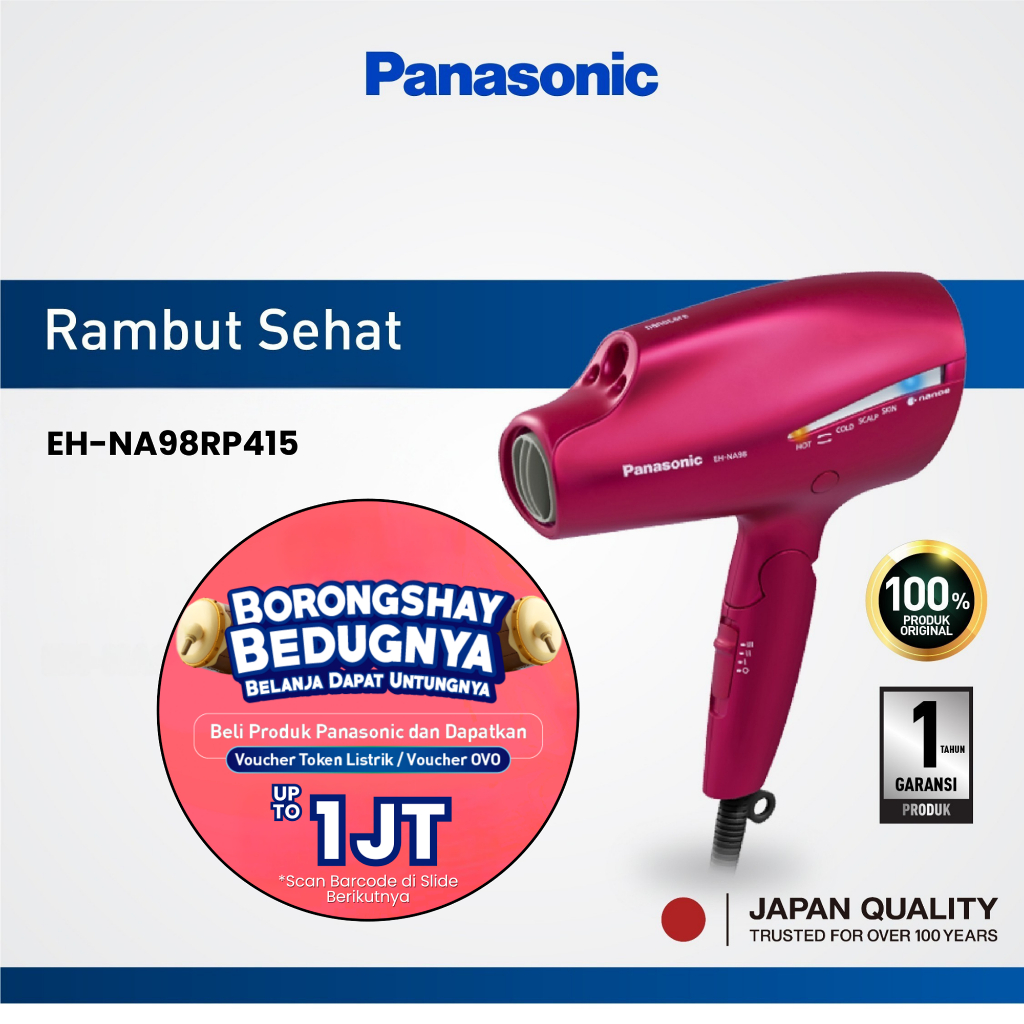 Panasonic EH-NA98RP415 Hair Dryer Nanoe Series - Rouge Pink