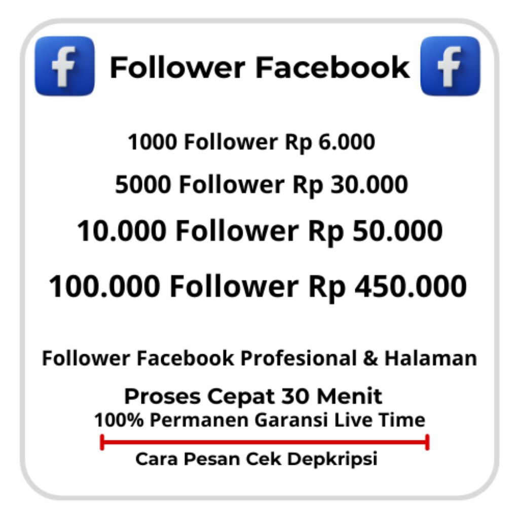 Follower Facebook Aktif Halaman & Profesional pengikut facebook Pro halaman like facebook