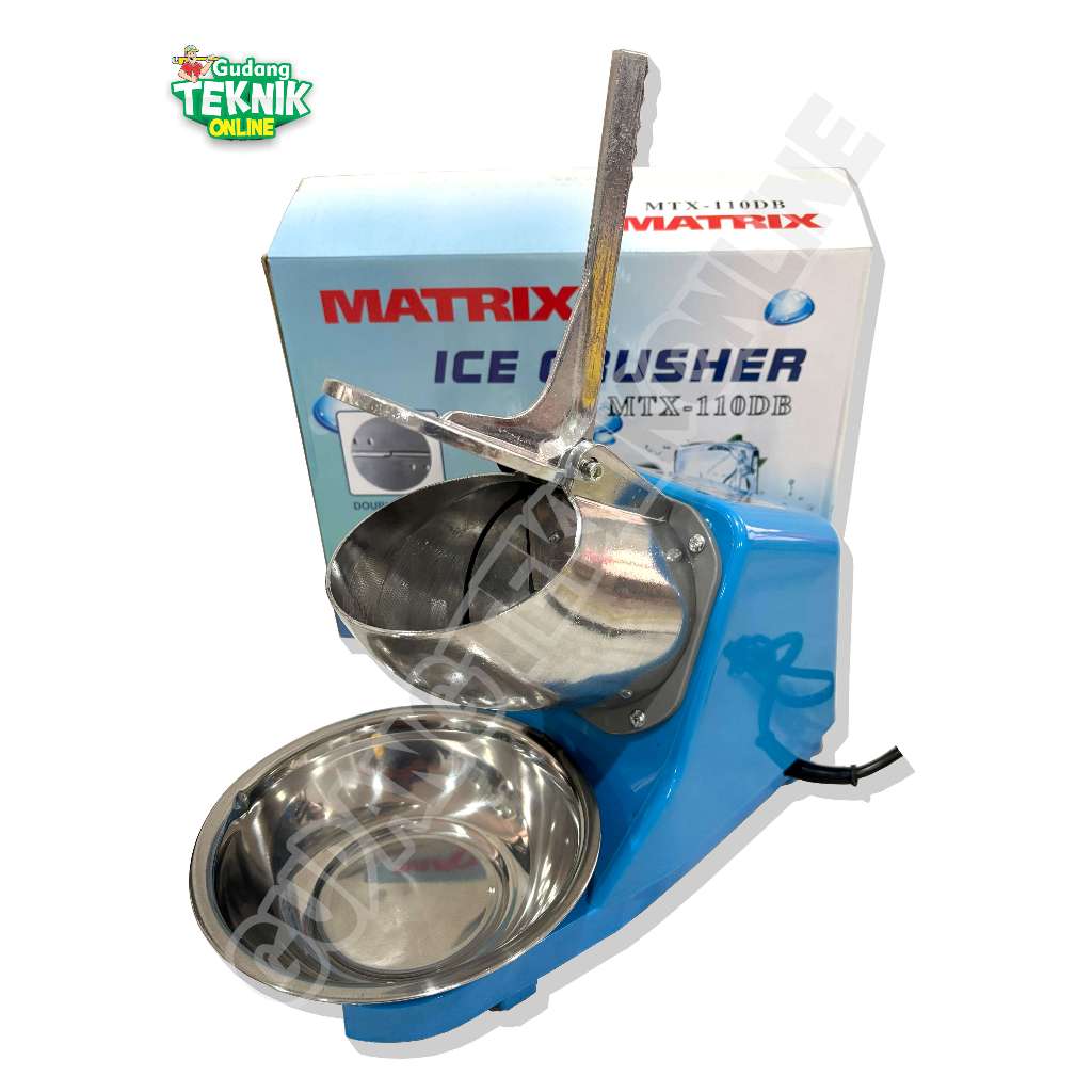 Mesin Es Serut Listrik MATRIX MTX-110DB 2 Mata Pisau 300W / Mesin Giling Gilingan Serutan Penyerut E