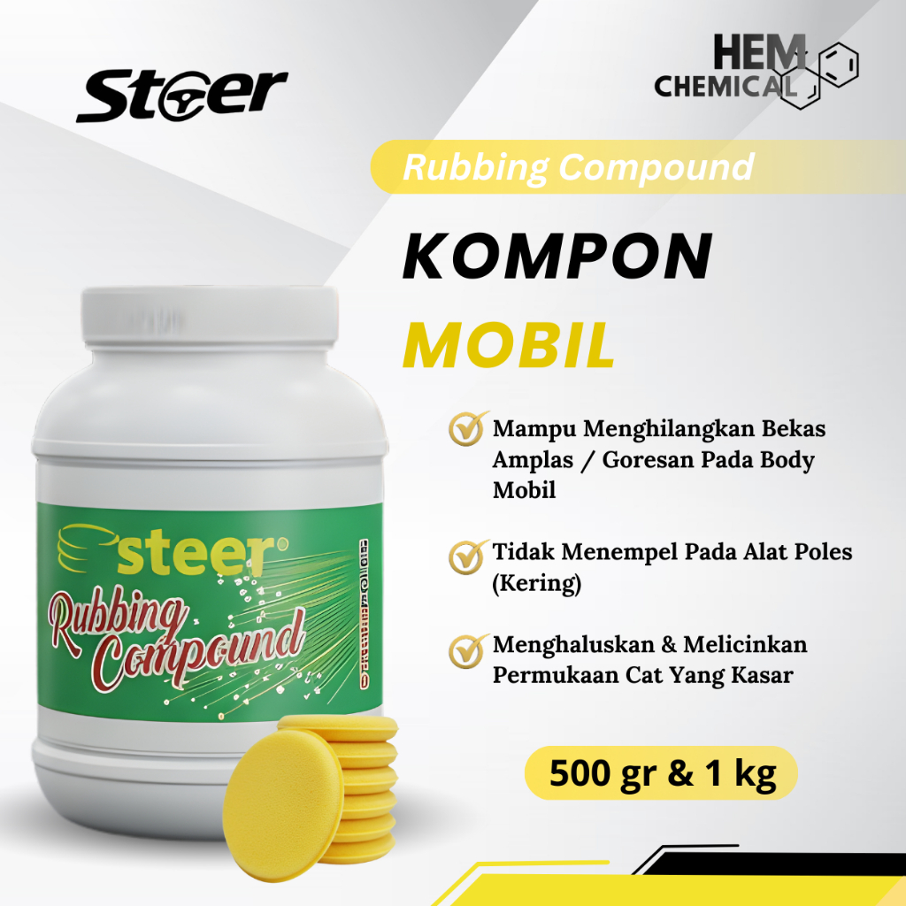 STEER - RUBBING COMPOUND / KOMPON MOBIL