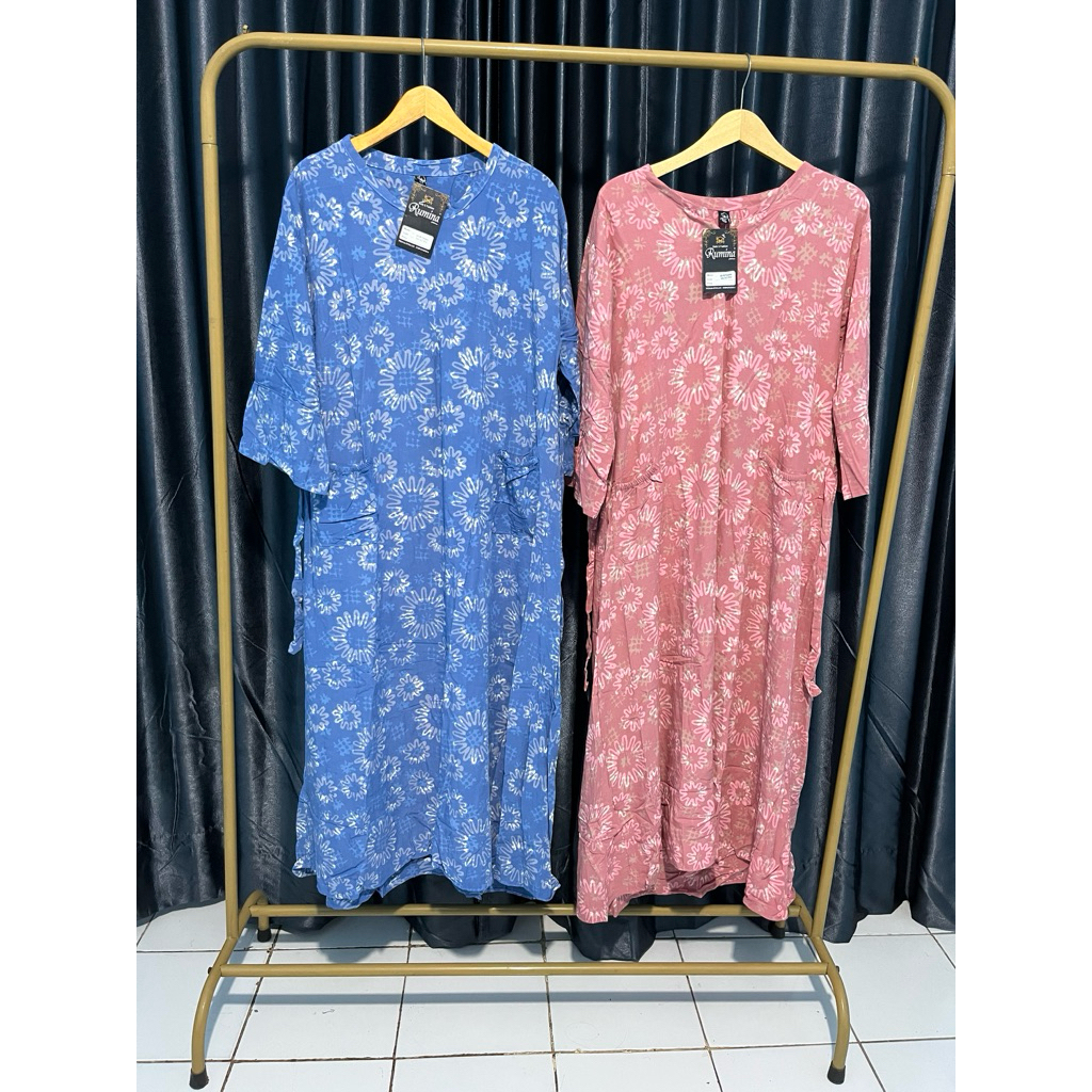 Paket Hemat Dapat 2 Longdrees Daster Rumina Pemalongan