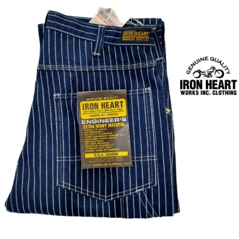 IRON HEART. Wabash Painter's Pants-indigo