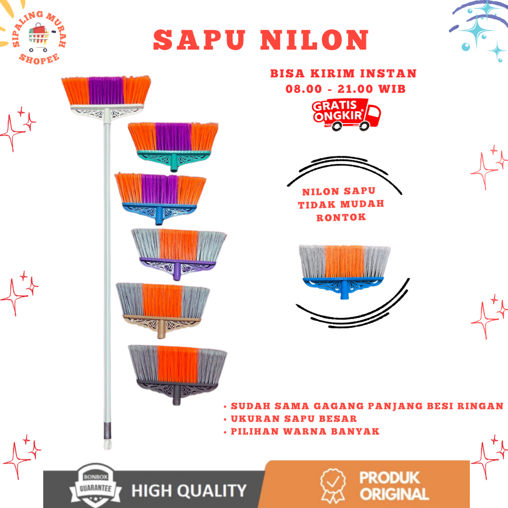 SAPU NILON NYLON BESAR / SAPU MIRIP NAGATA / SAPU MIRIP LION STAR / SAPU LANTAI BESAR / SAPU PLASTIK