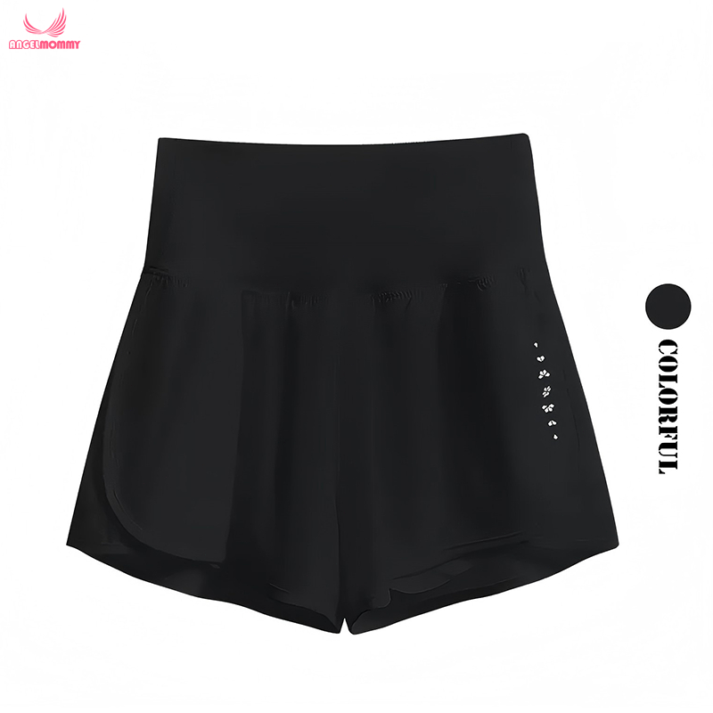 Angel Mommy  Celana Olahraga Pendek Wanita Legging Traning Sport Wanita Baju Senam Gym Fitness Yoga 