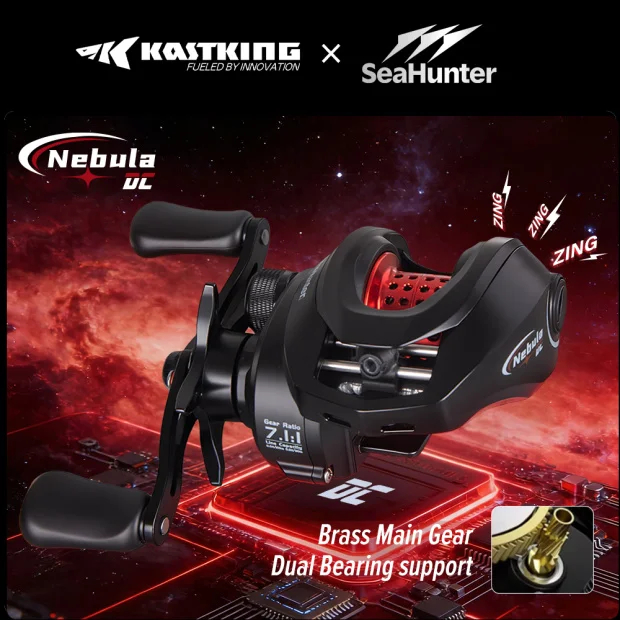 [OFFICIAL]KASTKING x SeaHuner Nebula DC Reel BC,7.1:1 Gear Ratio bunyi zing 6+1BB,5KG Max Drag Buzze