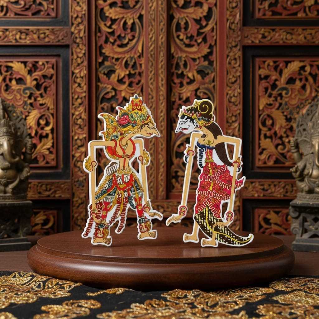 ornamen wayang mahar / rama sinta wayang