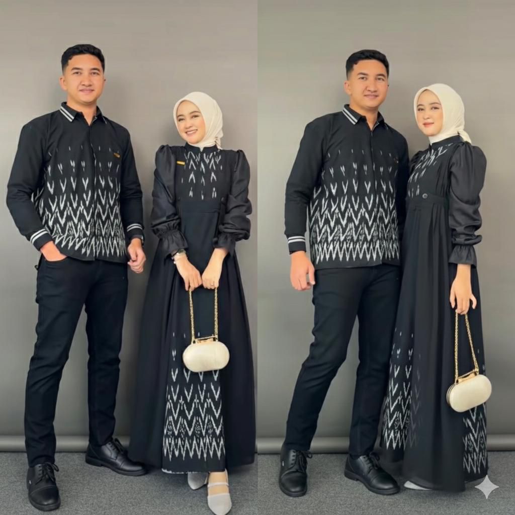 BAJU TENUN SAFITRI COUPLE // BAJU TENUN // COUPLE PASANGAN // BAJU COUPLE LEBARAN