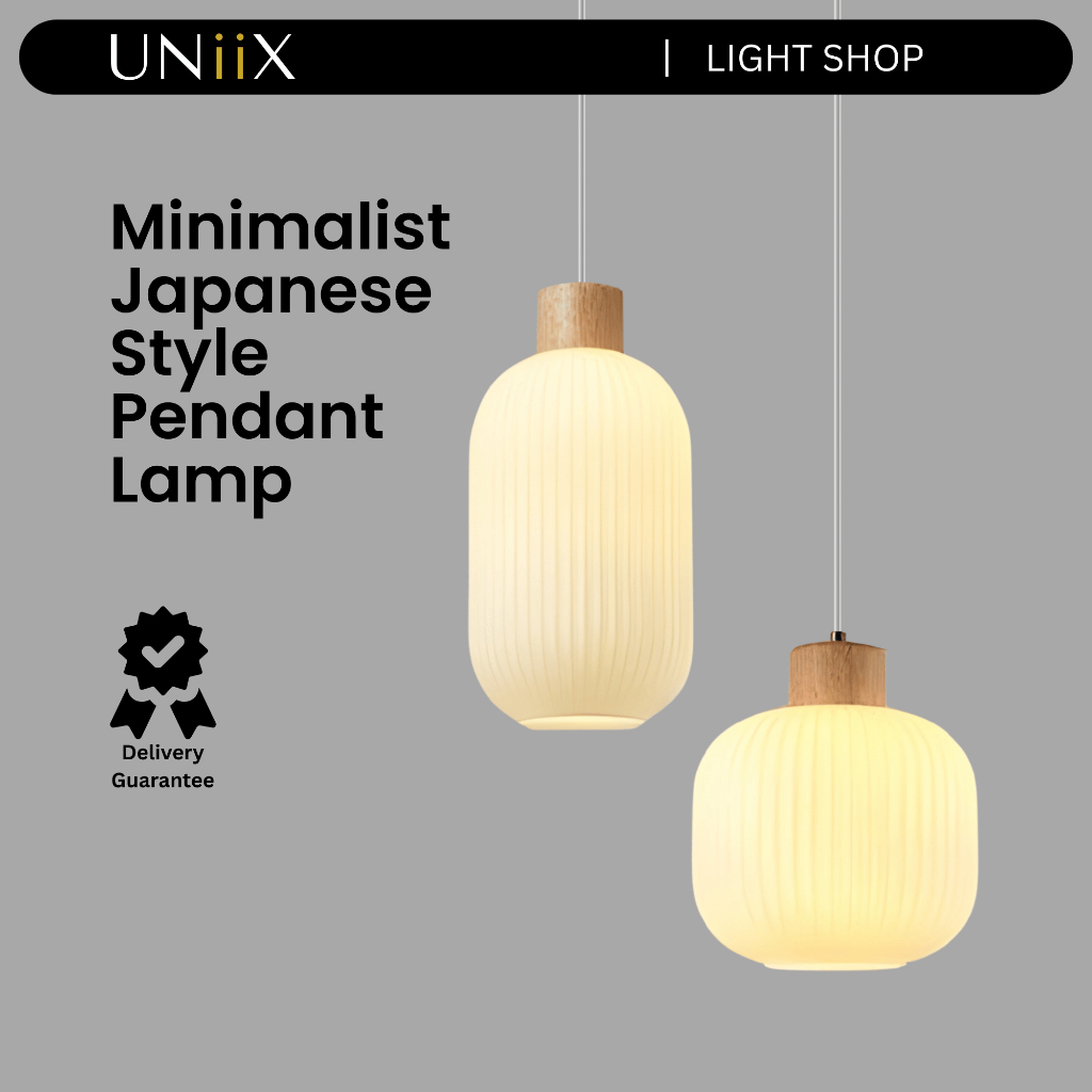 UNiiX - LG2505 | Lampu Hias Gantung Model Jepang Minimalis Untuk Meja Makan Lampu Gantung Meja Makan