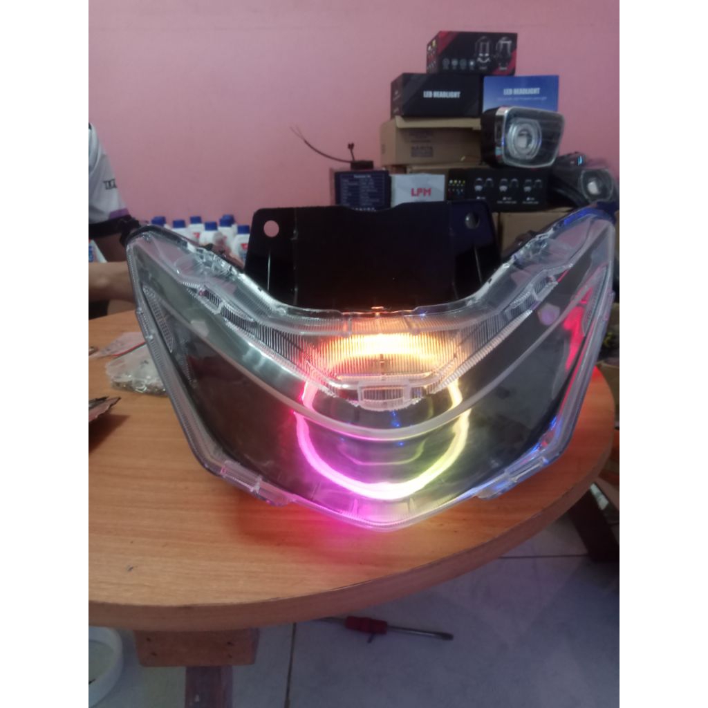 lampu billed rgb beat deluxe set saklar 3mode relay billed