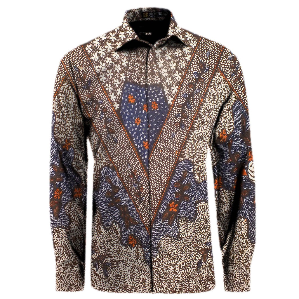 Kemeja Batik Tulis Madura Hem Batik Pria Lengan Panjang HP456