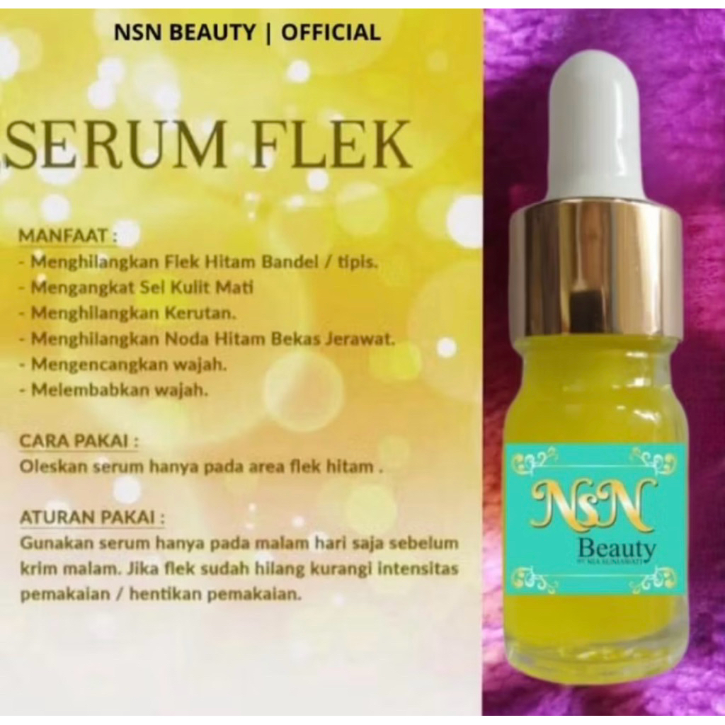 NsN Beauty serum flek original untuk flek bandel dan tebal juga menahun