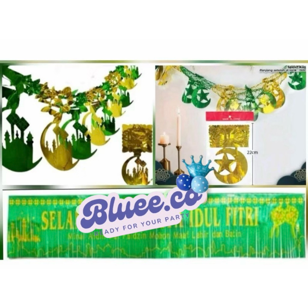 Garland Idul Fitri / Hiasan Lebaran/Garland Selamat Idul Fitri