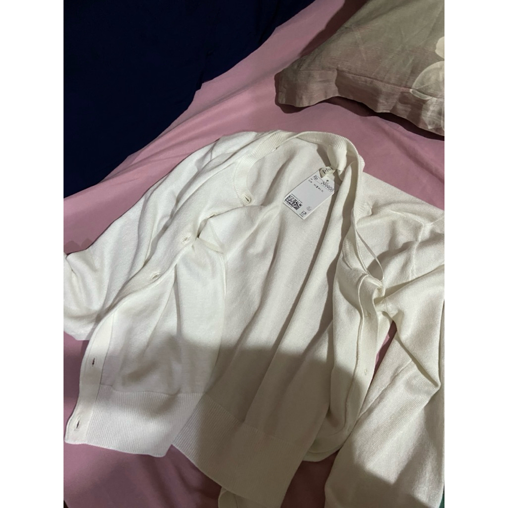 cardigan putih h&m ukr S BARU NEW PUTIH