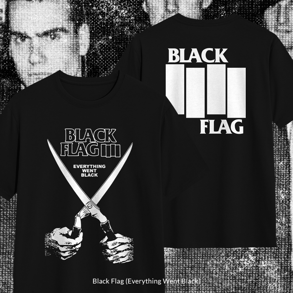 Kaos Band Black Flag Everything Went Black - Hitam
