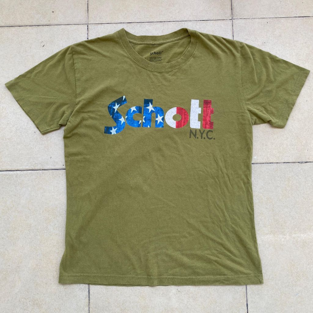 Kaos Army Garment Schott Bros NYC original murah. Jual kaos Schott original murah
