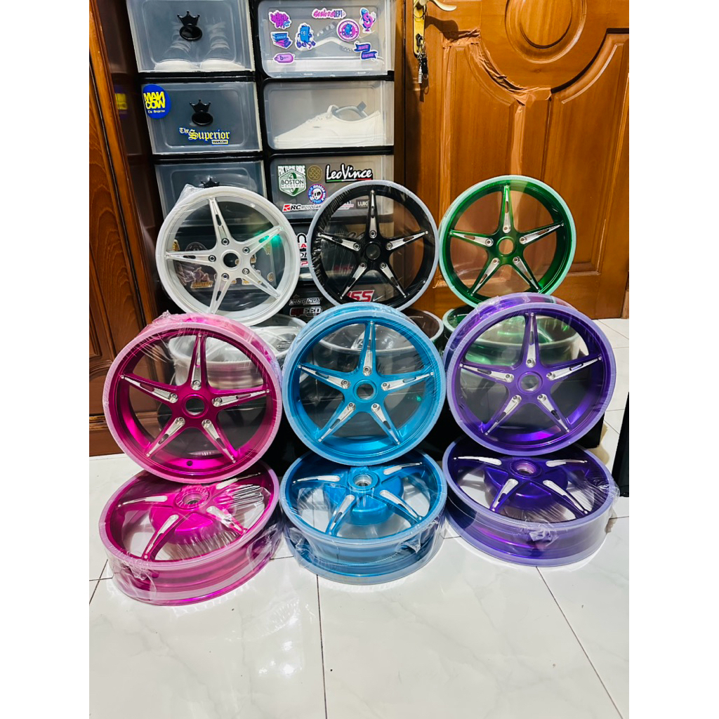 Velg Bintang Model 1O1 Factory Copy Non Brand Vespa Matic Sprint Primavera LX S LXV, Velg P145 Velg 
