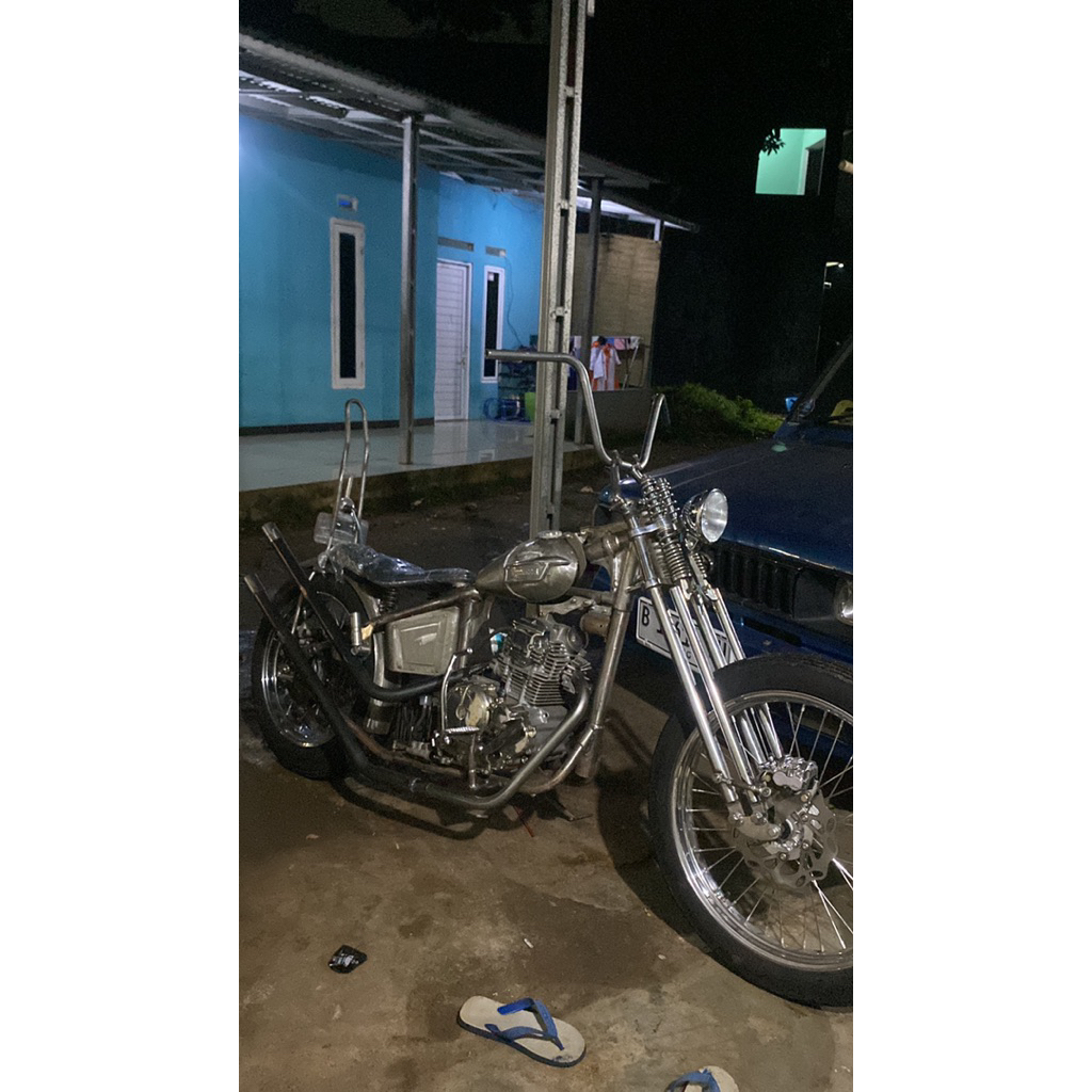 frame set chopper tinggal naik mesin