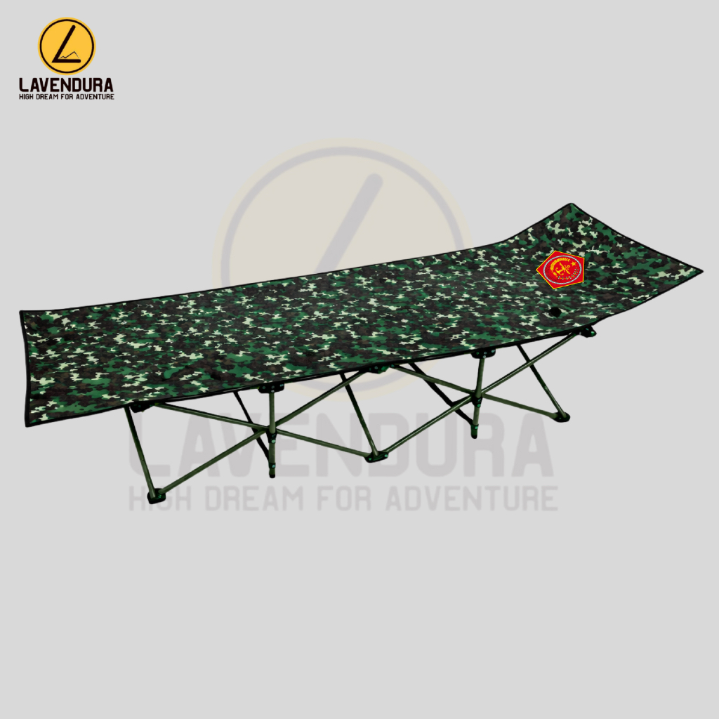 Velbed Lipat Motif NKRI TNI AD Kasur Lipat Adjustable Portable Folding Escort Bed Portable Folding B
