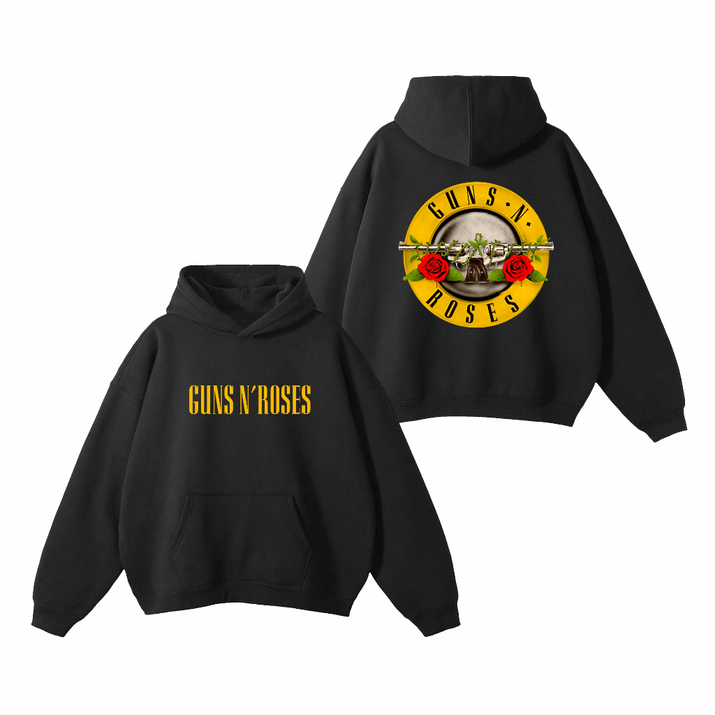 Zuro - clothing Sweater Pullover Hoodie Gnr Logo Hitam unisex