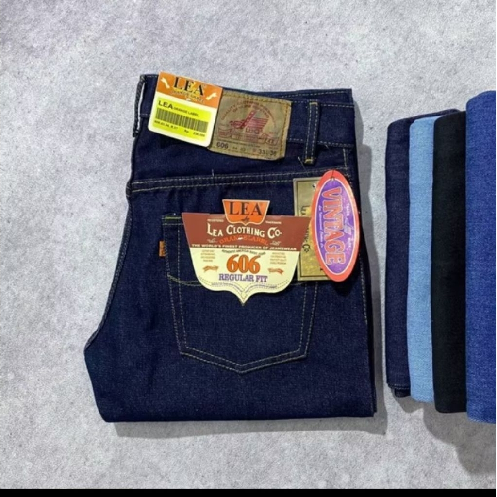 Celana Panjang Pria Dewasa/Celana Jeans Lea 606 Terbaru/Celana Levis Panjang Pria Bahan Tebal Dan Le