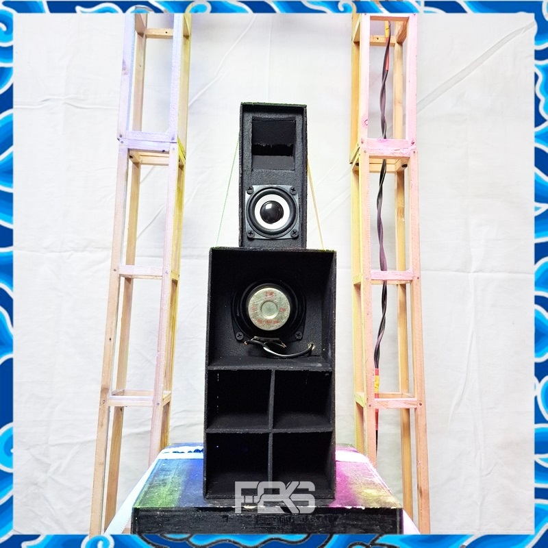 Miniatur sound system paket lengkap siap check sound tinggal bunyi box super scoop 3 inch sound hore