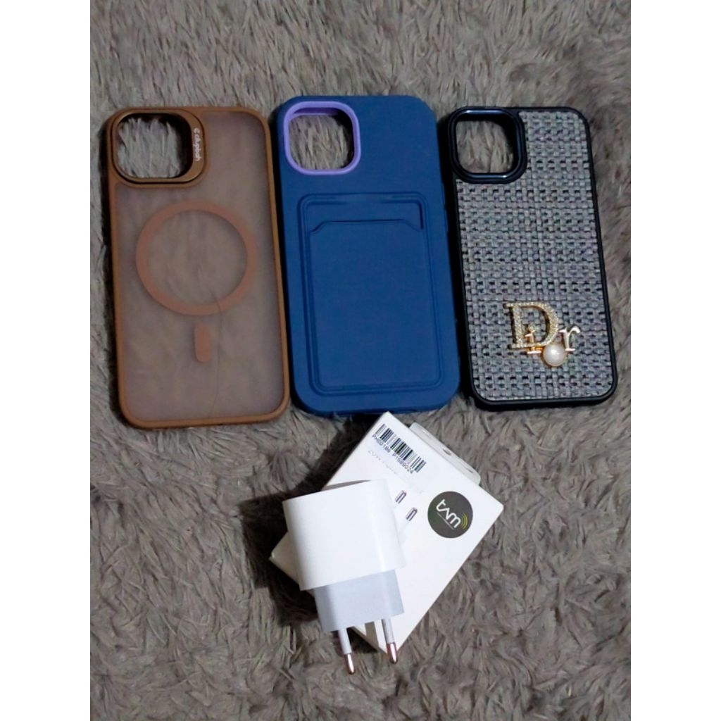 Preloved Charger Adaptor iPhone 13 ORI Apple free case iPhone 13