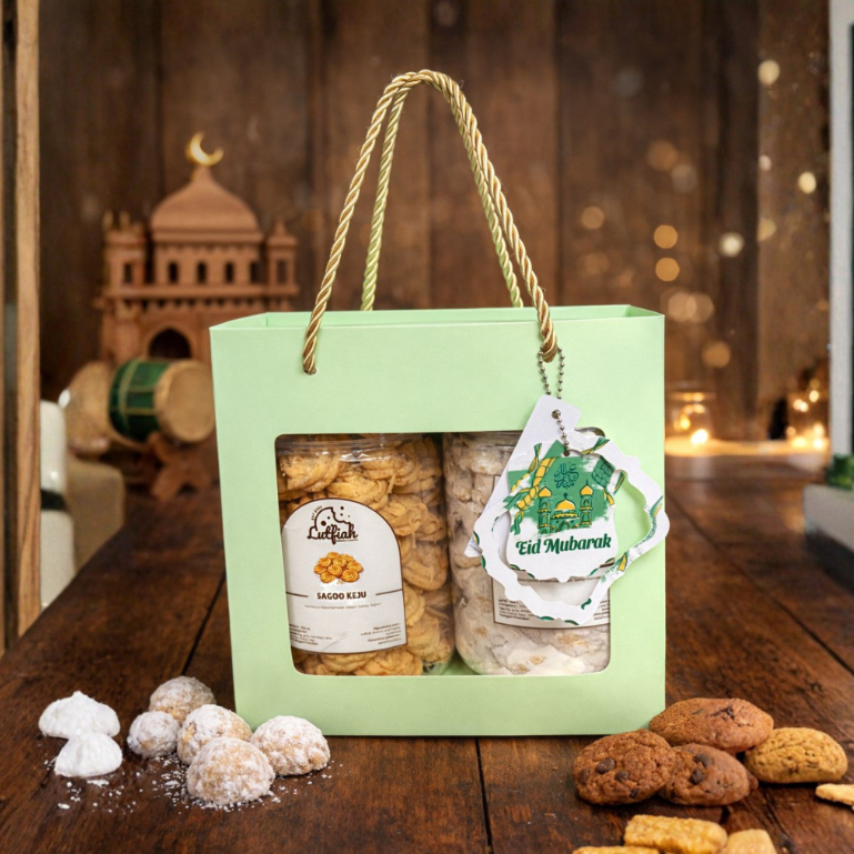 Hampers Elliana cookies Premium 2 jar 700 ml Murah Surabaya