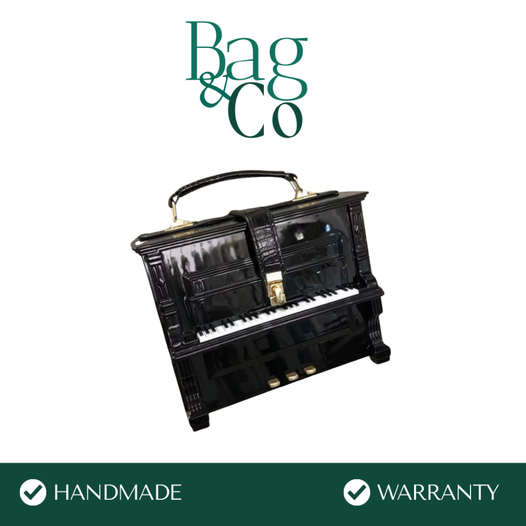 Tas Pesta Wanita Model Piano Original Handmade Aksen Leather