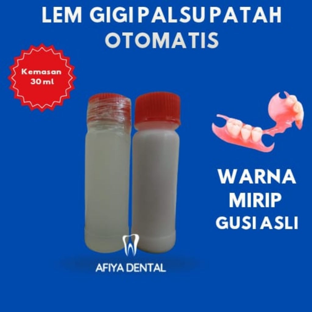 Lem pembuatan gusi gigi palsu palsu Sc otomatis, 30ml