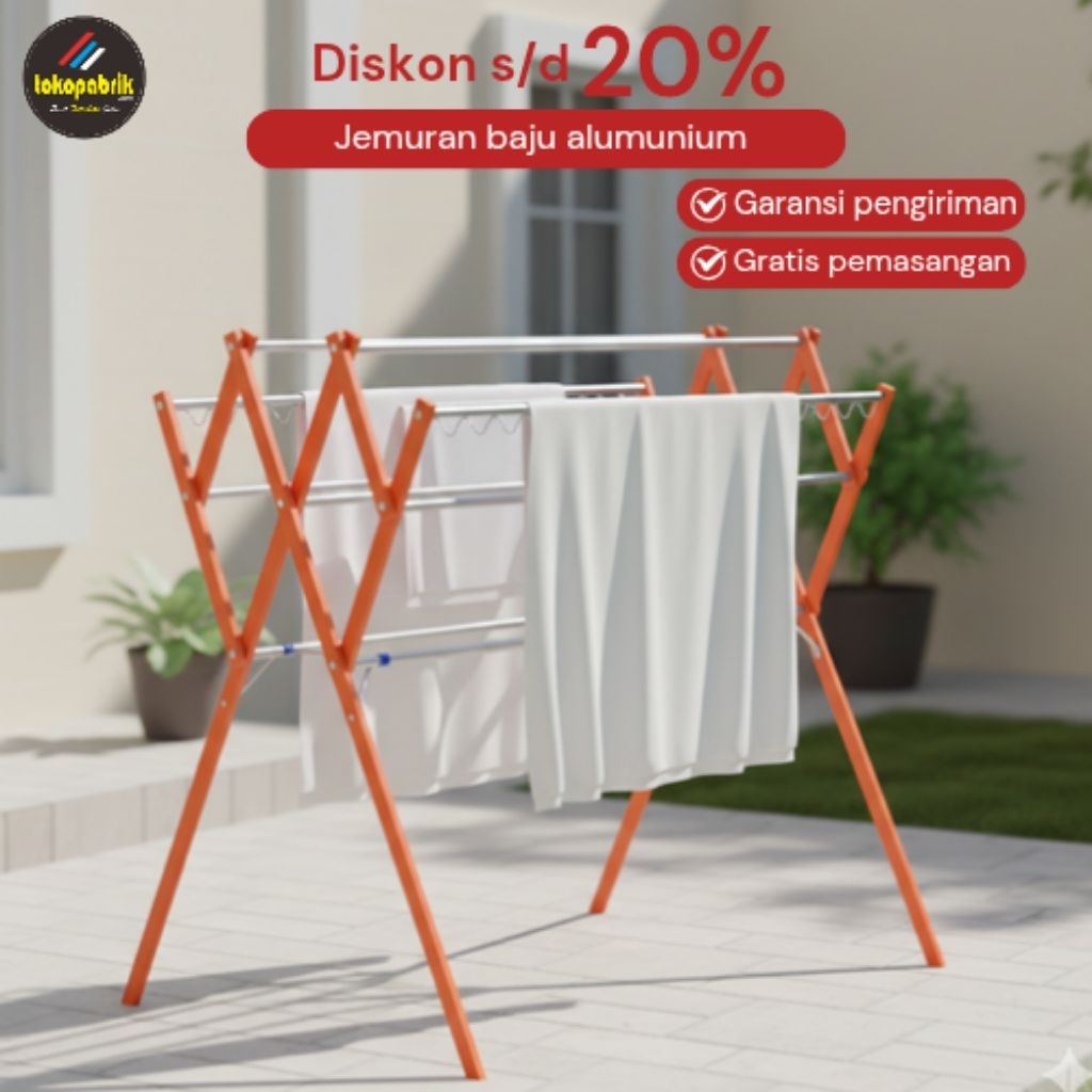 Jemuran baju alumunium jemuran baju lipat jemuran baju stand jemuran baju jumbo jemuran baju murah t