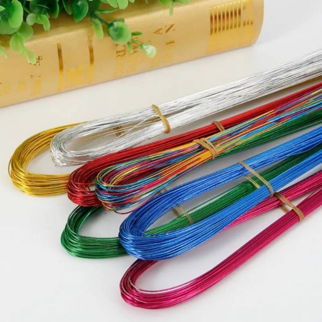 30 Pcs / Ikat Kawat Bunga Uk 22 Kawat Bunga Stoking Kawat Bonsai  Kawat Hias Kawat Bunga Stoking