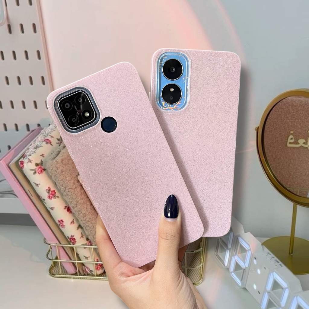 OPPO CASE GLITER PINKY FOR A15 A15S A17 A17K A57 A77S A16 A54