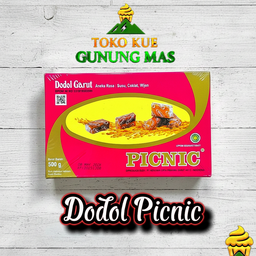 DODOL PICNIC 500GR / DODOL PIKNIK / DODOL GARUT ASLI / DODOL PICNIC ORIGINAL