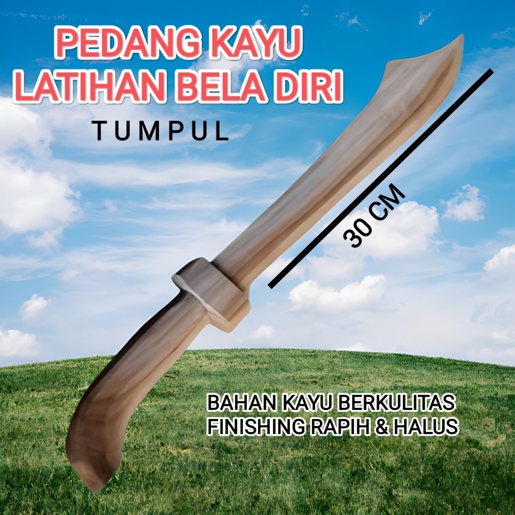 Pedang kayu untuk latihan