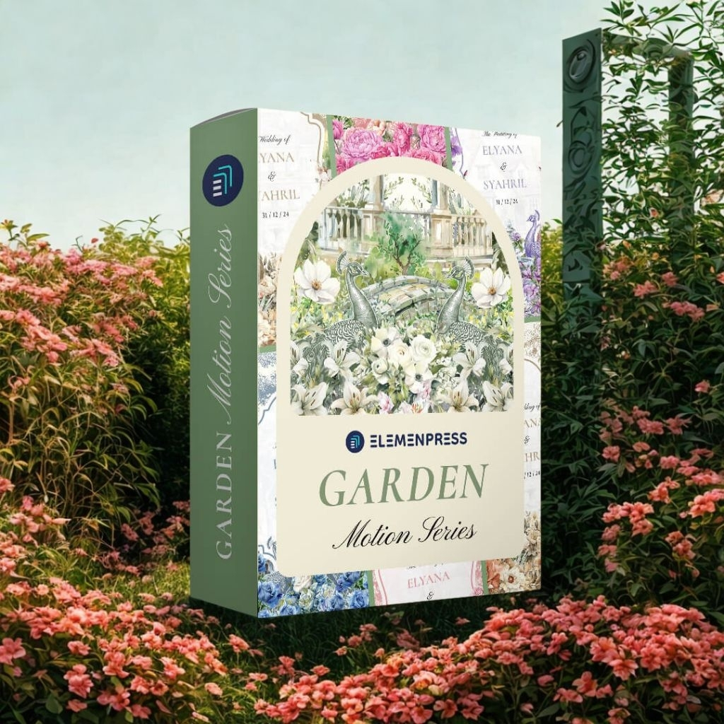 Template JSON Undangan Website Garden Motion - Tema Rustic Bunga Outdoor Weddingpress Elementor