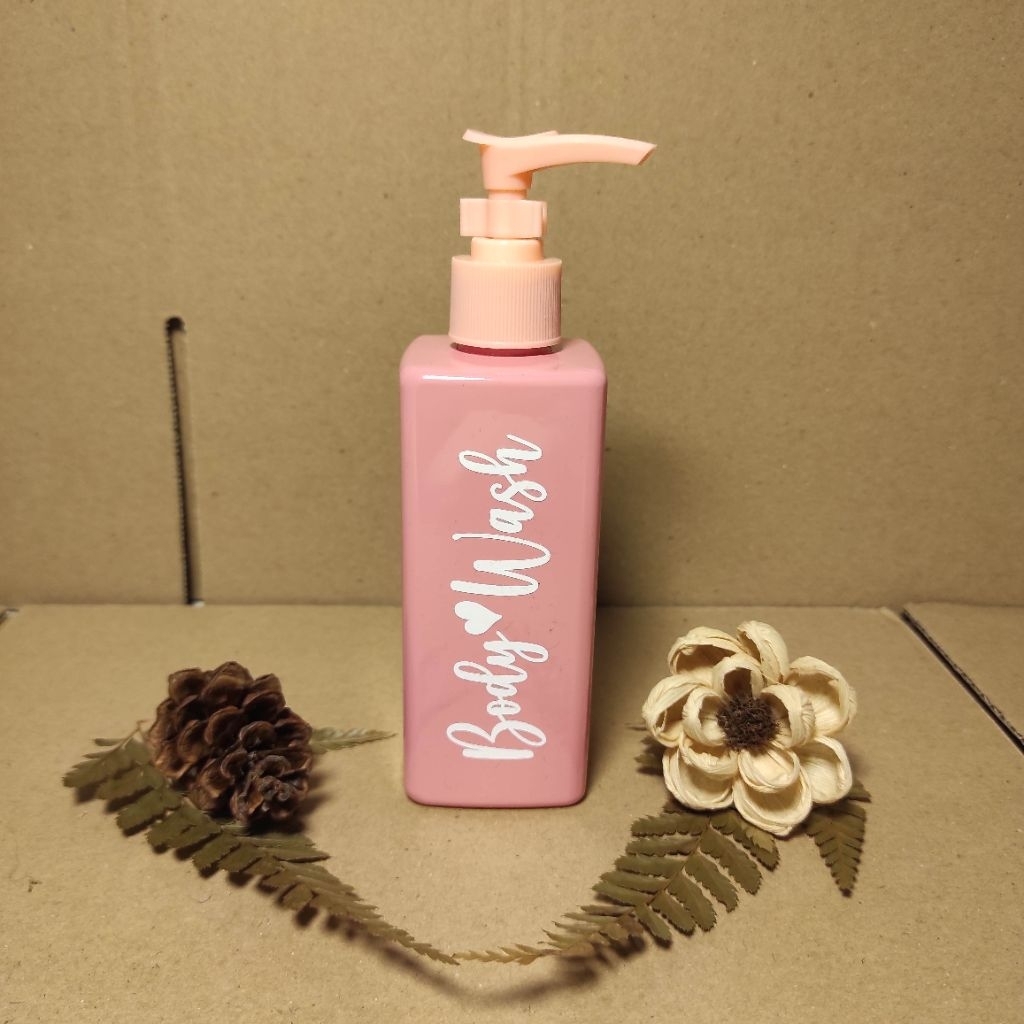 Botol Sabun Cair Refil Aesthetic Kotak Warna Pastel 250ml Botol Shampo Cantik Aesthetic Botol Bodywa