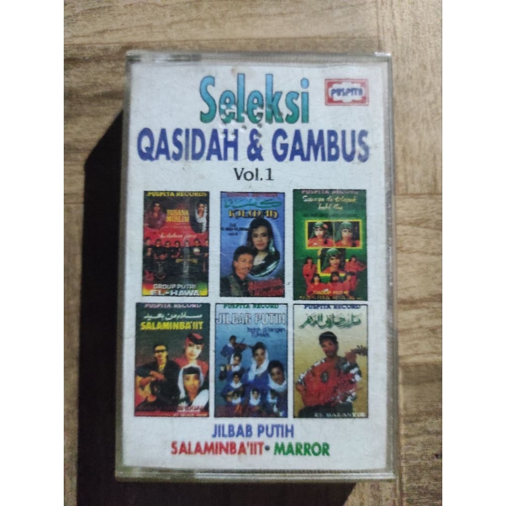 kaset pita seleksi QASIDAH & GAMBUS "jilbab putih"