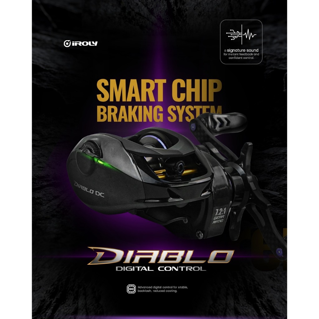 Reel Iroly Diablo Digital Control 150L Baitcasting