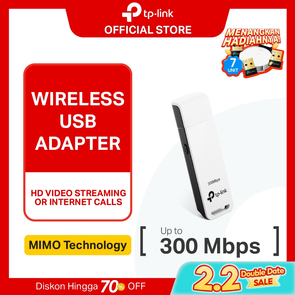 TP-Link TL-WN821N | 300Mbps WiFi Adapter | USB Adapter | Wireless | WiFi Dongle | WPS | Desktop MAC