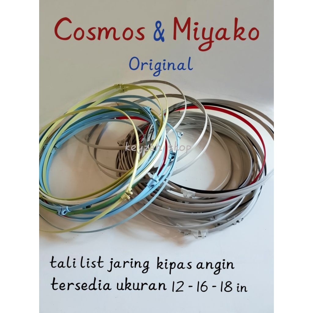 tali lis/tali pengikat jaring kipas angin cosmos & miyako 12-16-18 in original copotan