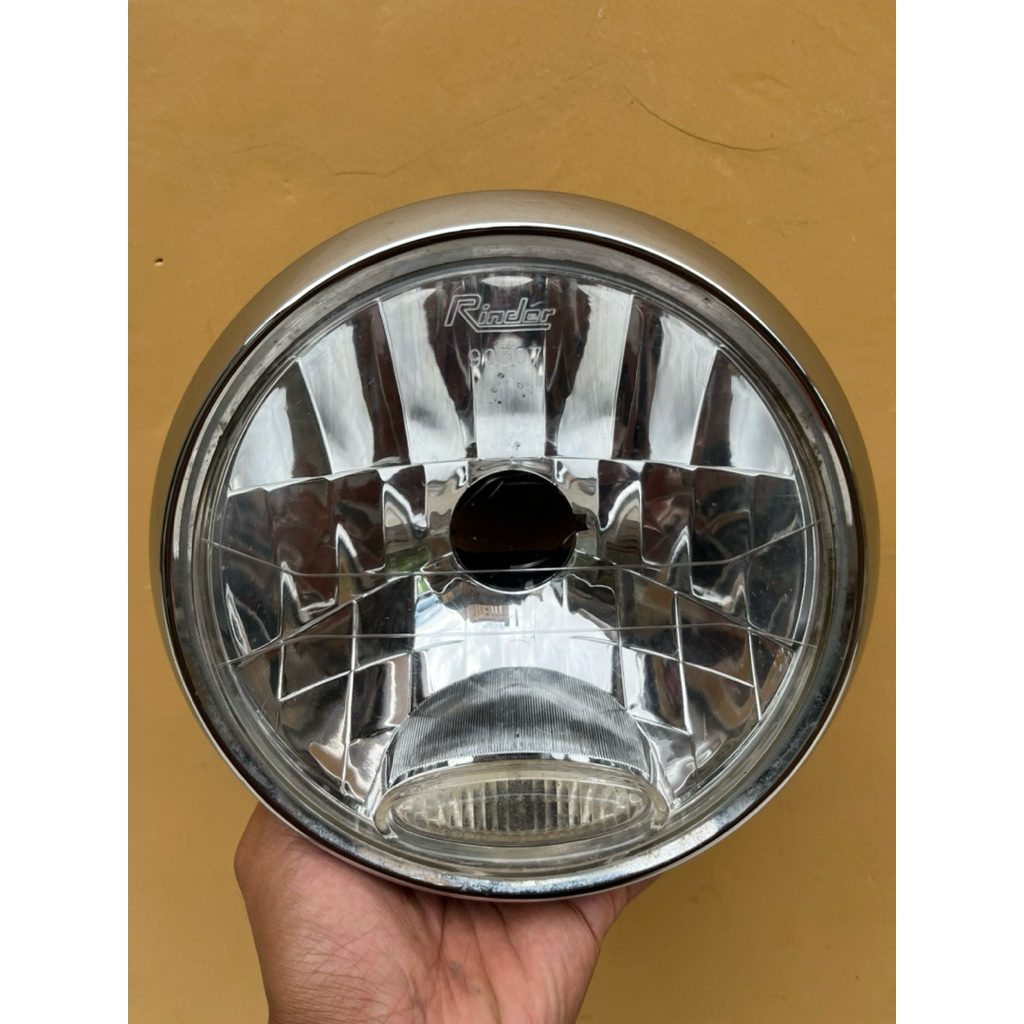 headlamp reflektor+batok lampu depan vixion old bulat original second